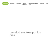 Tablet Screenshot of jlmartinezpodologia.com
